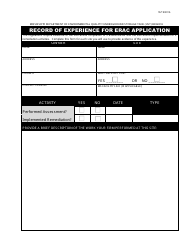 Environmental Response Action Contractor (Erac) Application Packet - Mississippi, Page 6