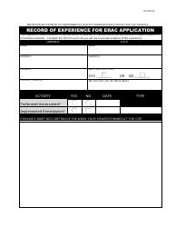 Environmental Response Action Contractor (Erac) Application Packet - Mississippi, Page 7
