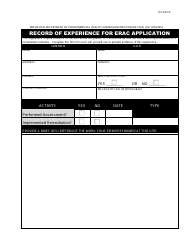 Environmental Response Action Contractor (Erac) Application Packet - Mississippi, Page 8