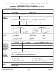 Document preview: Form 567E Report of Complication(S) Resulting From Induced Termination of Pregnancy - Mississippi