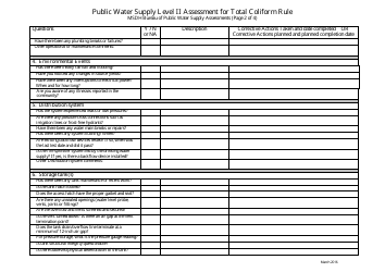 Public Water Supply Level II Assessment for Total Coliform Rule - Mississippi, Page 2