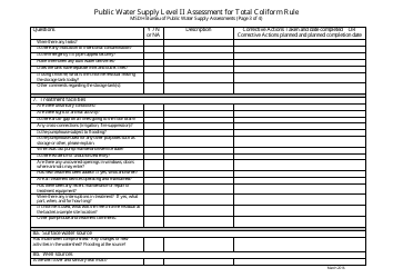 Public Water Supply Level II Assessment for Total Coliform Rule - Mississippi, Page 3