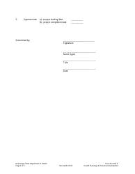 Form 802E Notice of Intent to Apply for a Certificate of Need - Mississippi, Page 3