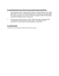 Application for Extension/Renewal of an Expired Certificate of Need - Mississippi, Page 4