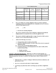 Form 807E Application for a Certificate of Need - Mississippi, Page 11