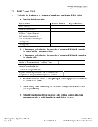 Form 807E Application for a Certificate of Need - Mississippi, Page 16