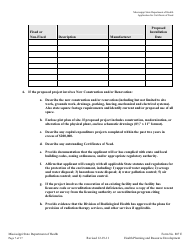 Form 807E Application for a Certificate of Need - Mississippi, Page 7