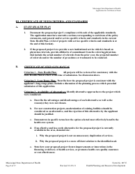 Form 807E Application for a Certificate of Need - Mississippi, Page 8
