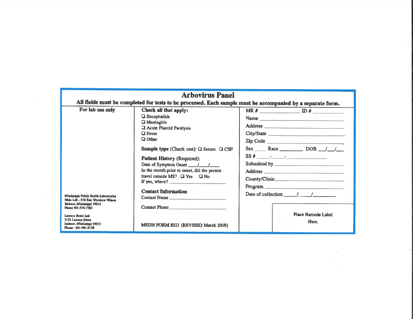 Form 8021  Printable Pdf
