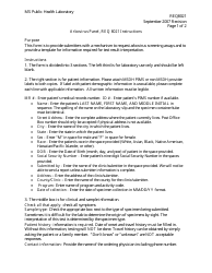 Form 8021 Arbovirus Panel - Mississippi, Page 2