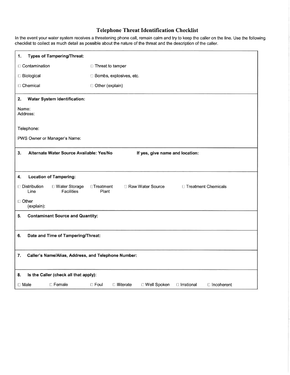 Emergency Response Plan Template - Mississippi, Page 11