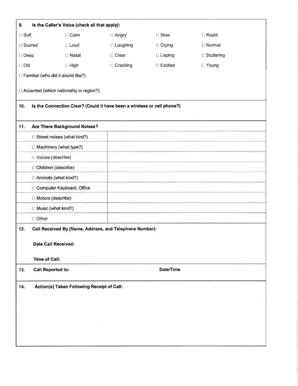 Emergency Response Plan Template - Mississippi, Page 12