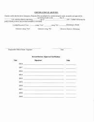 Emergency Response Plan Template - Mississippi, Page 18