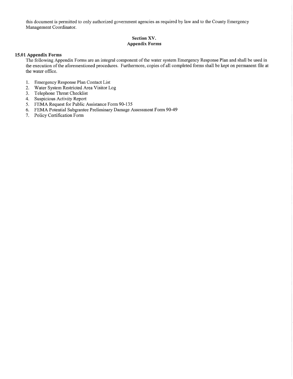 Emergency Response Plan Template - Mississippi, Page 7