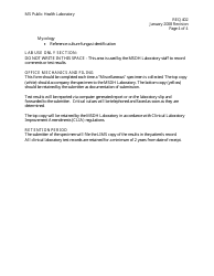 Form 402 Miscellaneous Laboratory Bxamination Request - Mississippi, Page 5