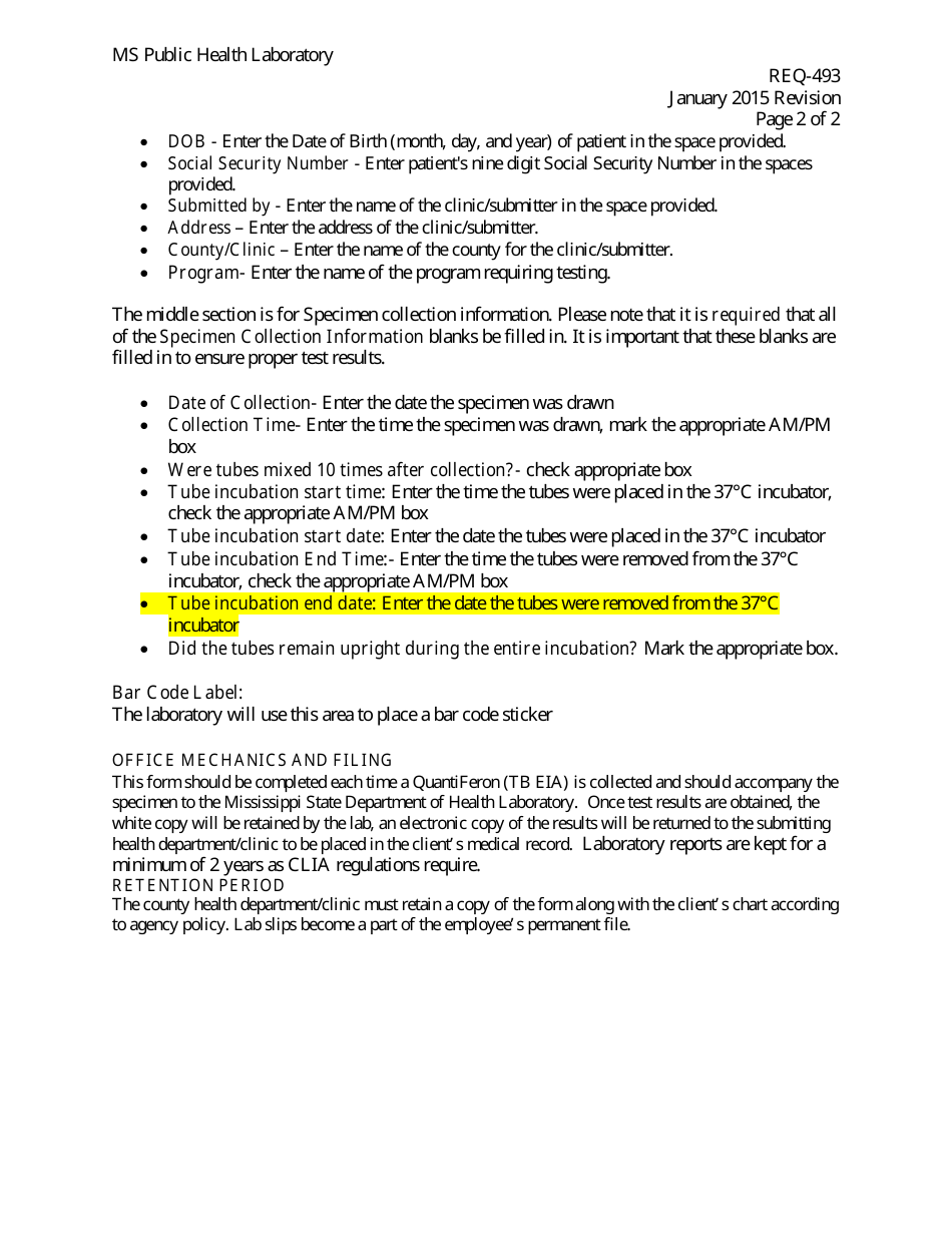 Form 493 Tb Screening by Eia - Mississippi, Page 3
