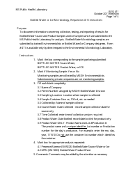 Form 411 Bottled Water or ICE Microbiology - Mississippi, Page 2