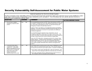 Security Vulnerability Self-assessment Guide for Mississippi&#039;s Public Water Systems - Mississippi, Page 13