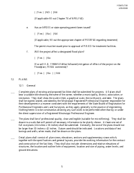 Form HDWILF40 Plans, Specifications &amp; Contract Documents Guidance for the Design of Dwsirlf Funded Drinking Water Facilities - Mississippi, Page 5