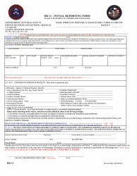 Document preview: Form DR-11 Initial Reporting Form - Mississippi