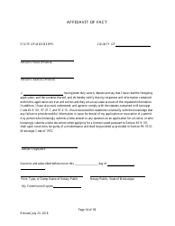 Individual Firearm Permit Form - Mississippi, Page 14