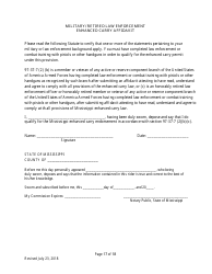 Individual Firearm Permit Form - Mississippi, Page 17