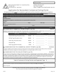 &quot;Application for Nonresident Commercial Fishing Permit&quot; - Missouri
