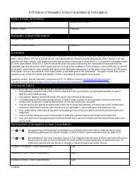 Document preview: Affirmation of Nonpublic School Consultation & Participation - Missouri