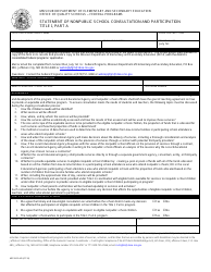Document preview: Form MO500-2445 Statement of Nonpublic School Consultation and Participation Title I, Part a - Missouri