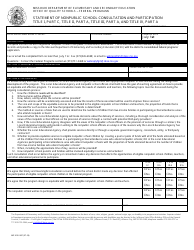 Document preview: Form MO500-2487 Statement of Nonpublic School Consultation and Participation Title I, Part C, Title II, Part a, Title Iii, Part a, and Title IV, Part a - Missouri