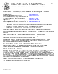 Form MO500-1303 (FV-2) Reimbursement Request for Approved Career Education Expenditures - Missouri
