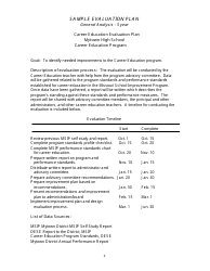 Career Education Program Improvement Plan Form - Missouri, Page 4