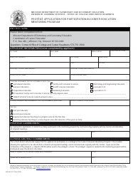 Document preview: Form MO500-2517 Protege Application for Participation in Career Education Mentoring Program - Missouri