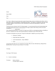 Document preview: Spoe Refuse Initial Evaluation Letter - Missouri