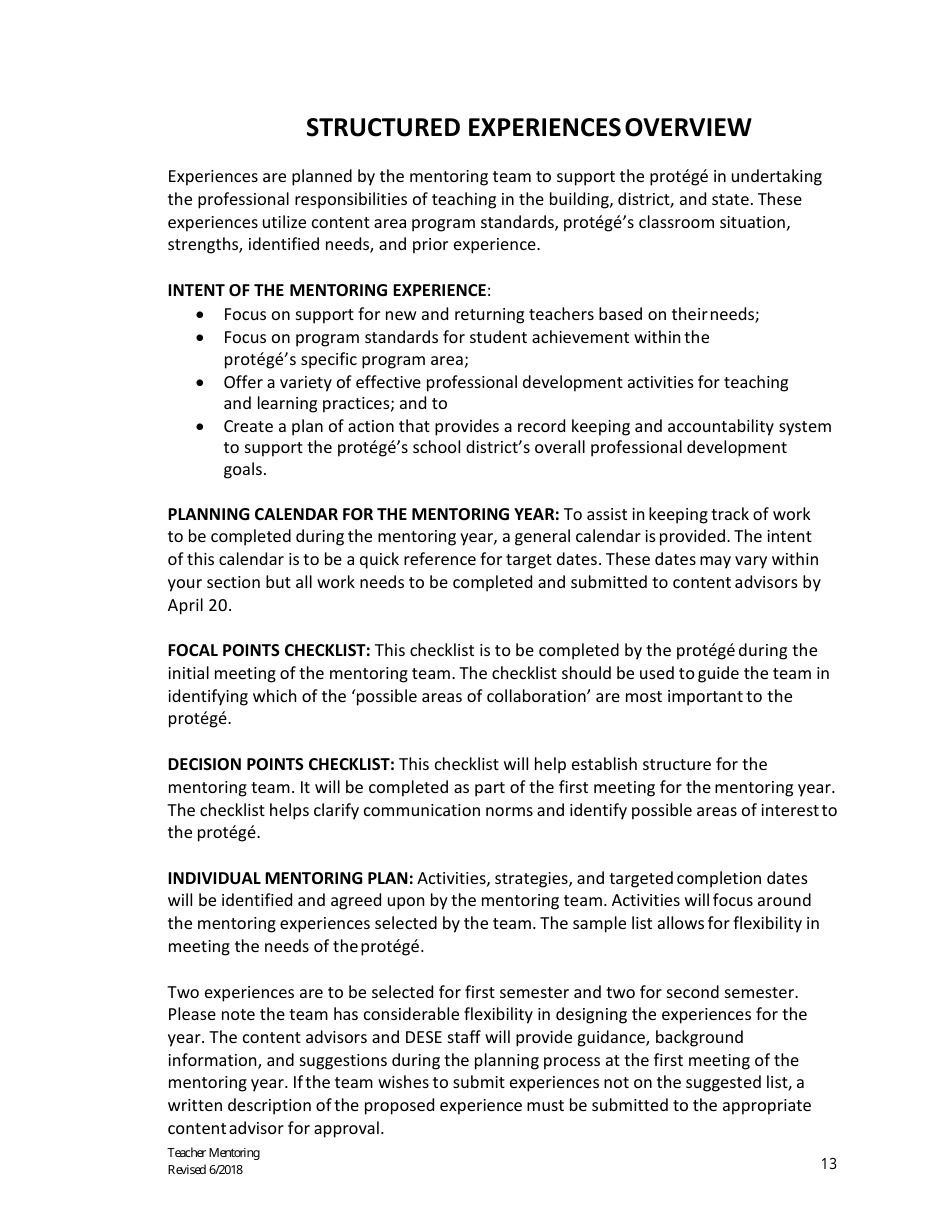 Career Education Mentoring Manual - Missouri, Page 14
