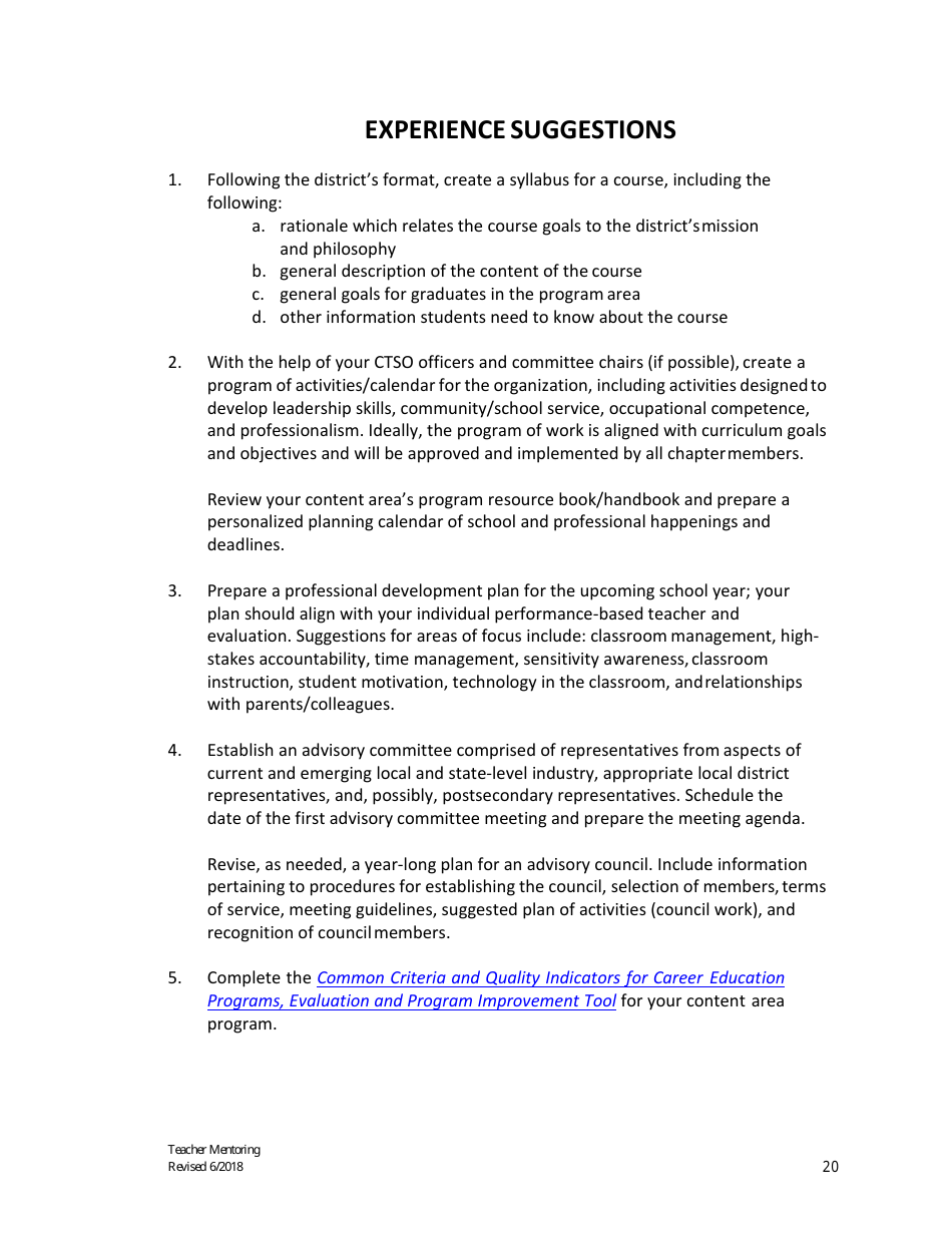 Career Education Mentoring Manual - Missouri, Page 21