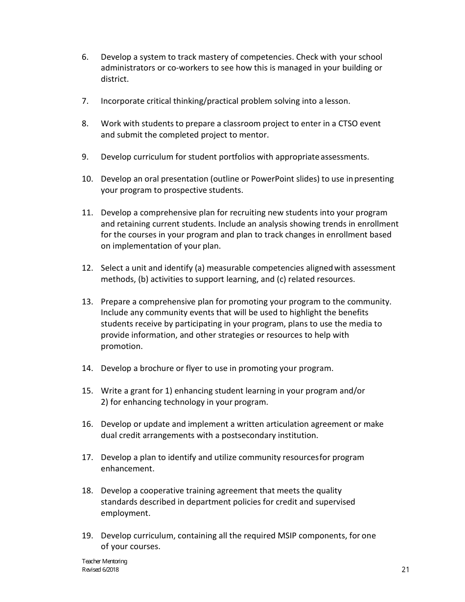 Career Education Mentoring Manual - Missouri, Page 22