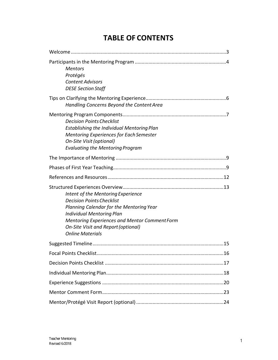 Career Education Mentoring Manual - Missouri, Page 2