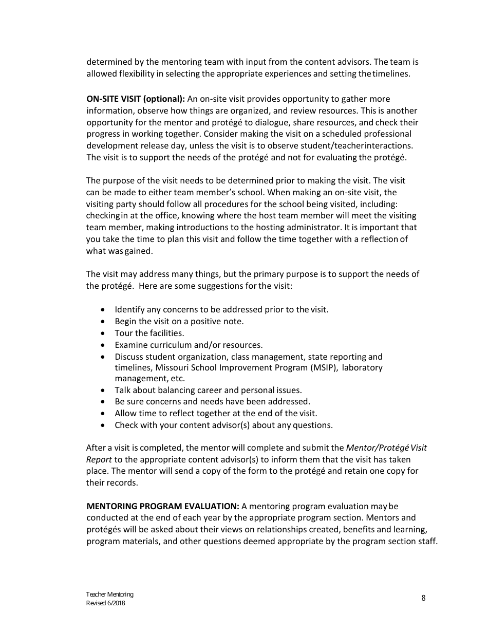 Career Education Mentoring Manual - Missouri, Page 9