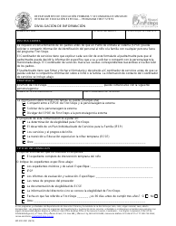 Document preview: Formulario MO500-3041 Divulgacion De Informacion - Missouri (Spanish)