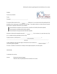 Document preview: Informacion Sobre La Participacion De La Familia En Los Costos - Missouri (Spanish)