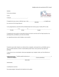 Document preview: Notificacion De Reunion De Ifsp Inicial - Missouri (Spanish)
