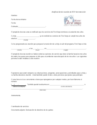 Document preview: Notificacion De Reunion De Ifsp De Transicion - Missouri (Spanish)