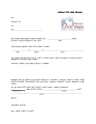 Document preview: Initial Ifsp Meeting Notification Letter - Missouri (Amharic)