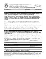Document preview: Form MO500-2987 Notice of Action/Consent to Continue First Steps for Summer Third Birthday Children - Missouri (Bosnian)