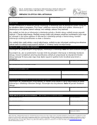Document preview: Form MO500-3026 Opt out Form - Missouri (Bosnian)