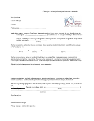 Document preview: Initial/Transition Meeting Notification Letter - Missouri (Bosnian)