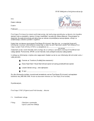 Document preview: Spoe Refuse Initial Evaluation Letter - Missouri (Bosnian)