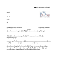 Document preview: Initial Ifsp Meeting Notification Letter - Missouri (Burmese)