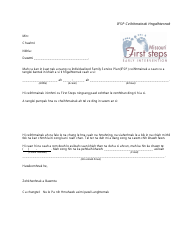 Document preview: Ifsp Meeting Notification Letter - Missouri (Chin)